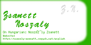 zsanett noszaly business card